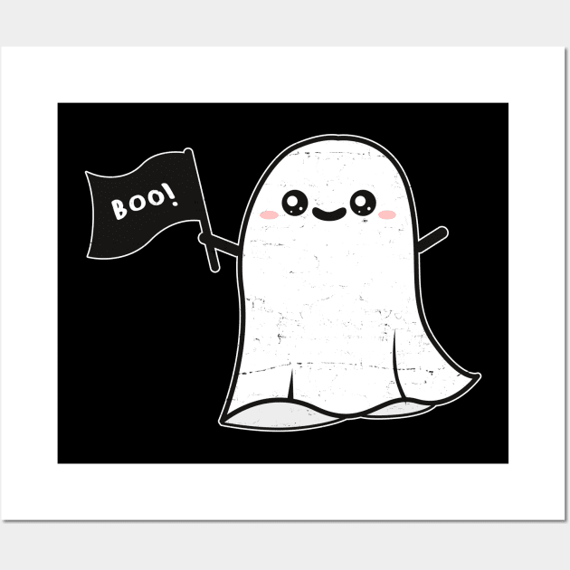 Boo Ghost Wall Art by Imutobi